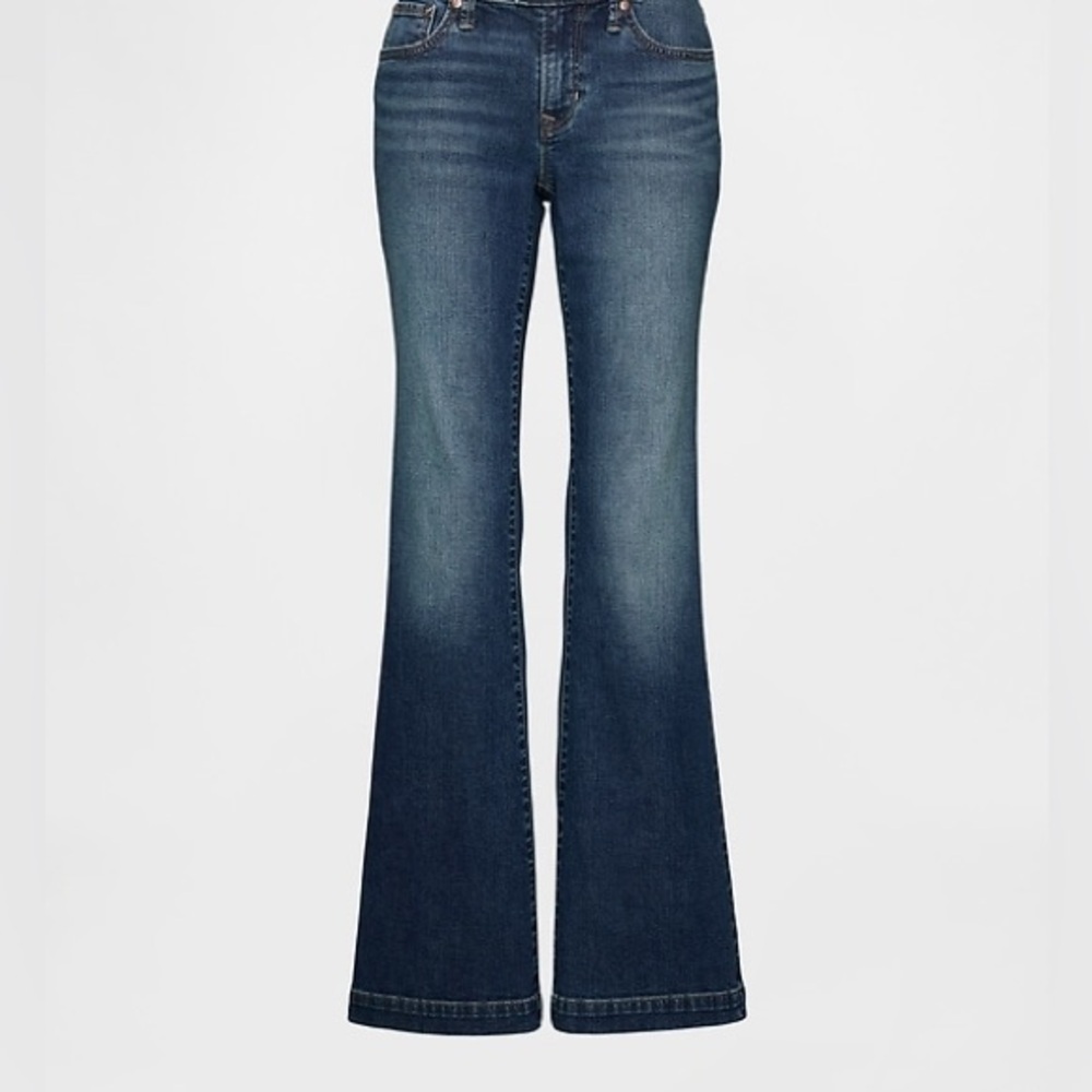 Y2K Gap Flare Jeans Long & Lean Vintage Wash Denim Flare Jeans Women’s Sz 1R